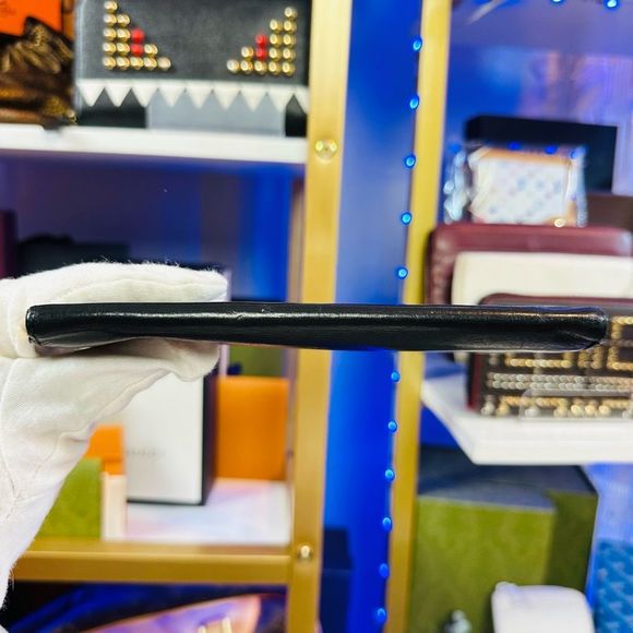 Louis Vuitton Logo Black Leather Long Men’s Unisex Wallet - Picture 5 of 10